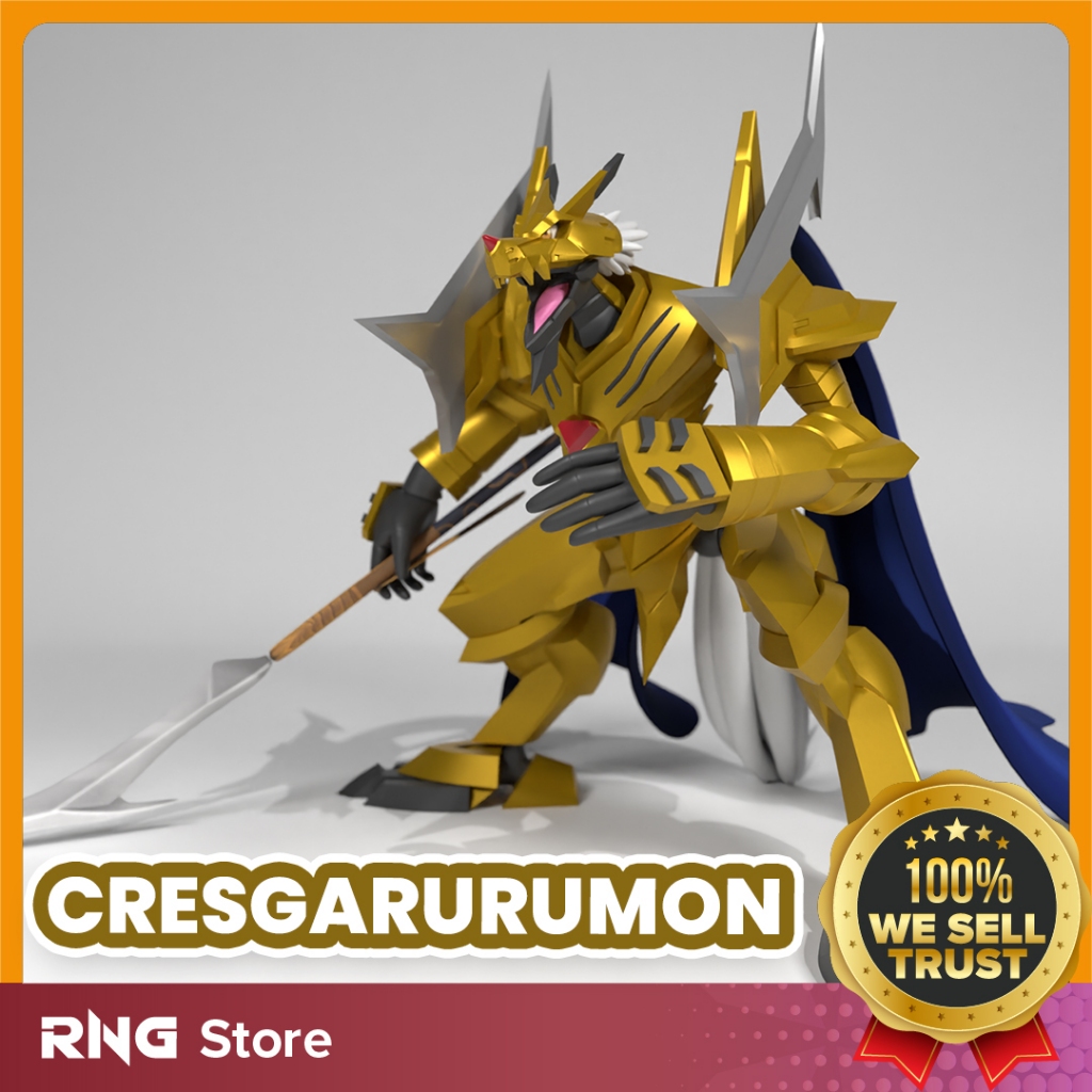 Cresgarurumon Digimon Figure Toys Statue Action Figure