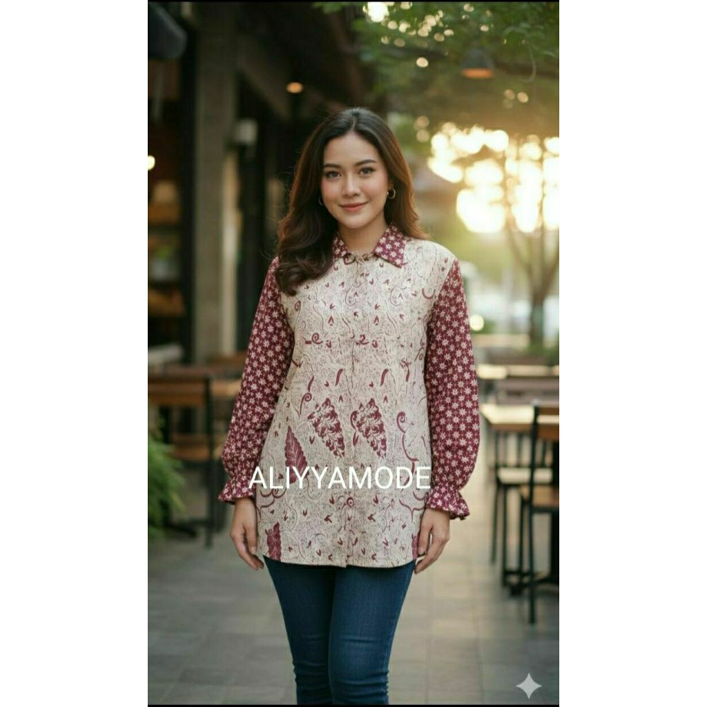 Blus Paris Batik Solo Blus Batik Wanita