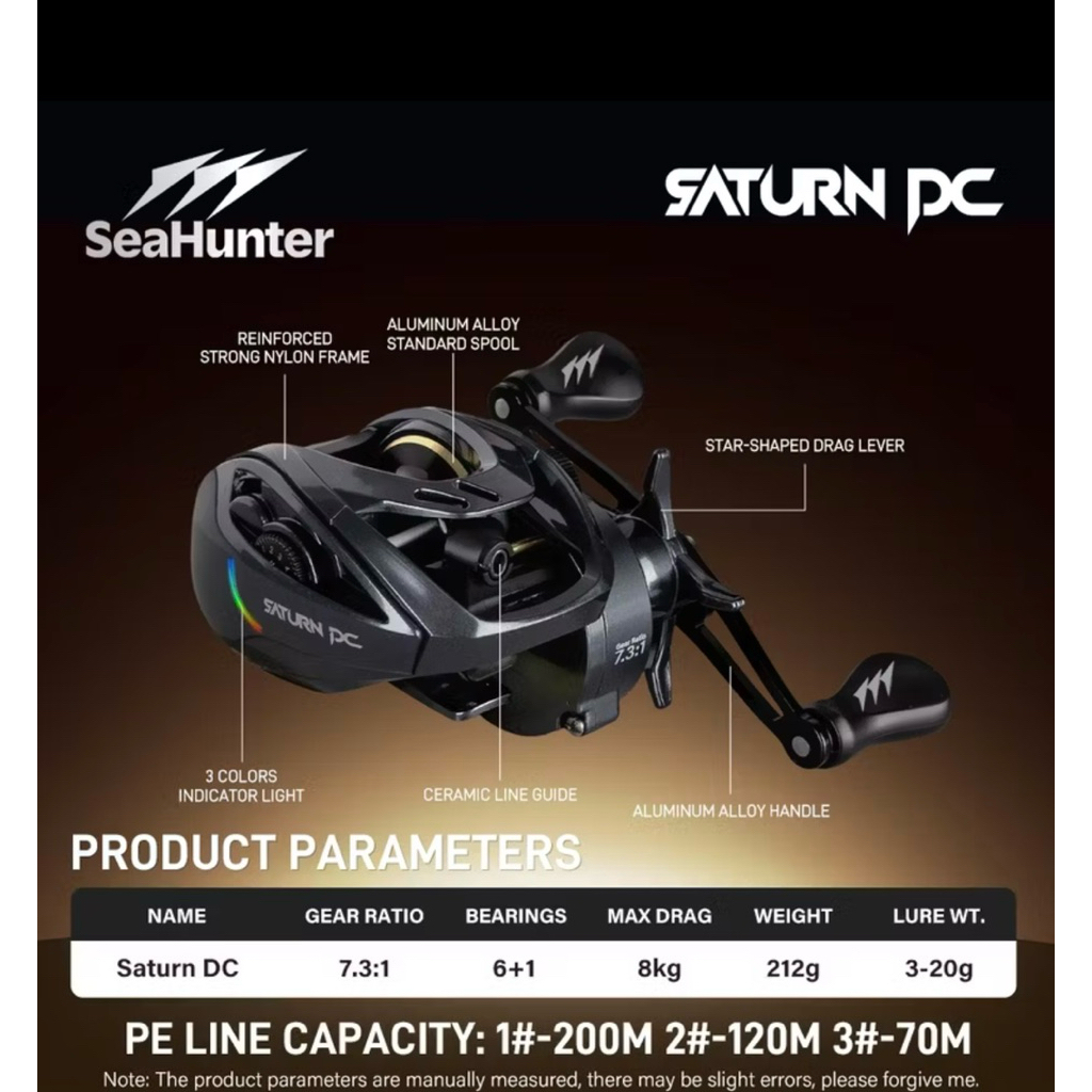 REEL BC SEAHUNTER SATURN DC