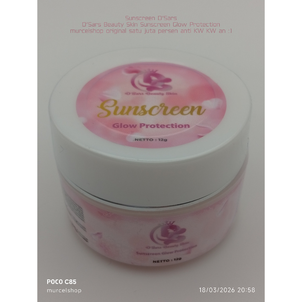 D’Sars Beauty Skin Sunscreen Glow Protection