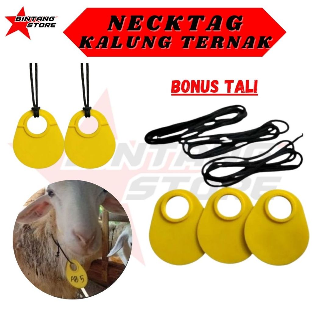 Kalung Ternak Neck Tag Necktag Kambing Domba Sapi Kuda Kerbau Babi BINTANGSTORE