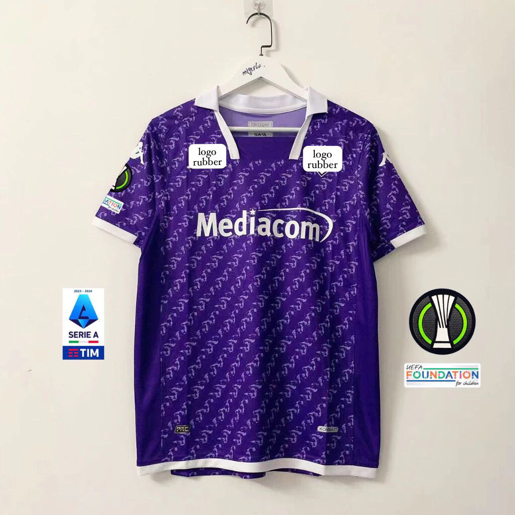 JERSEY BAJU BOLA FIORENTINA HOME 2023 2024 JERSEY BOLA FUTSAL OLAHRAGA