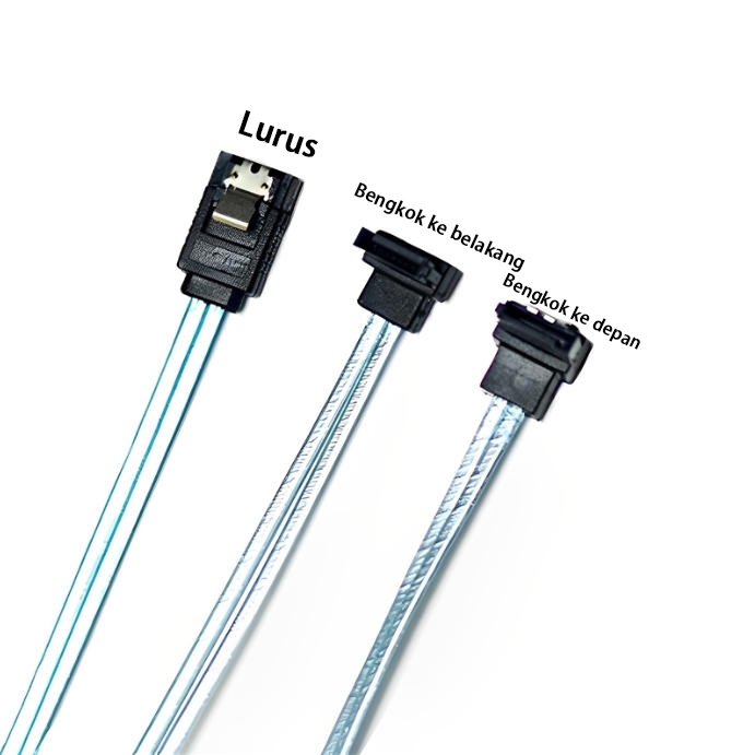 Kabel data SATA 3.0 dua cabang konektor lurus 20 cm 40m 80 m 100m