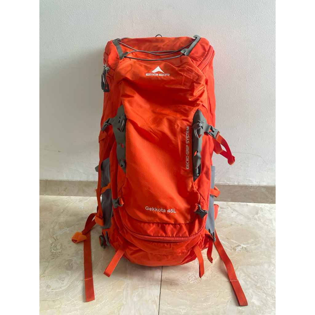 Preloved Tas Gunung / Carrier EIGER GEKKOTA 45 Liter