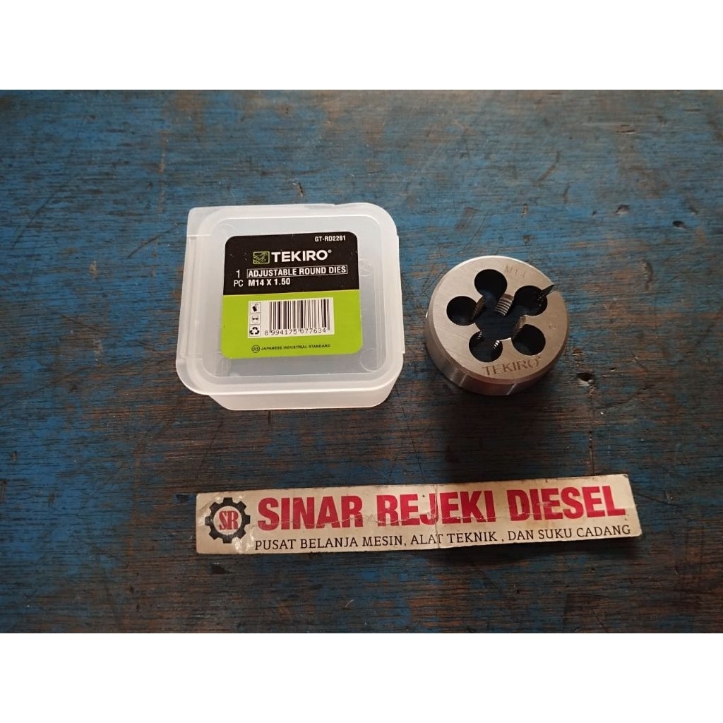 Mata Senai M14 x 1.5 M14 x 1,5 Drat Luar Baut Mata Snei Snai Dies Head M14x1.5 M14x1,5 drat kanan Te