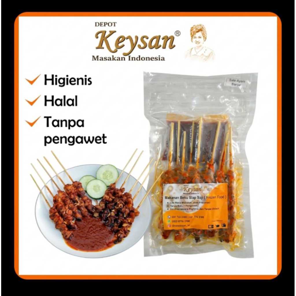 Sate Ayam Frozen 10 tusuk