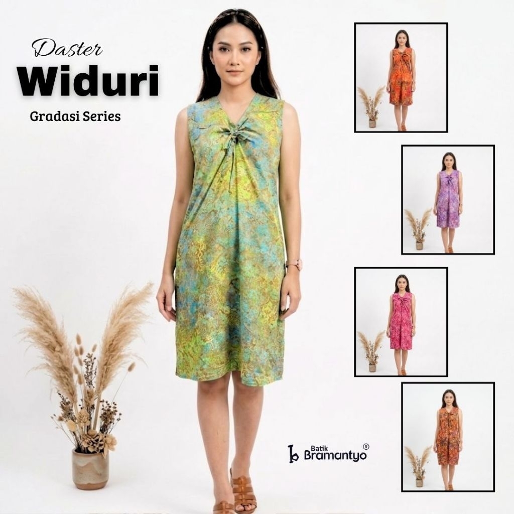 Bramantyo Store - Widuri Daster LD 90cm Batik Cap Batik Solo Menyerap Keringat Nyaman Daster Pendek 