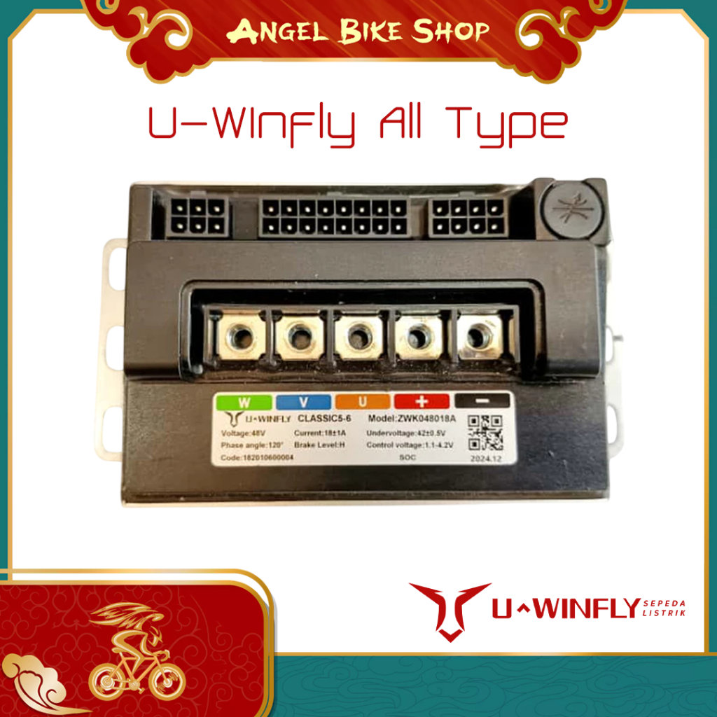 Controller Sepeda Listrik Uwinfly Classic 5-6 Model ZWK048018A 48 Volt Original