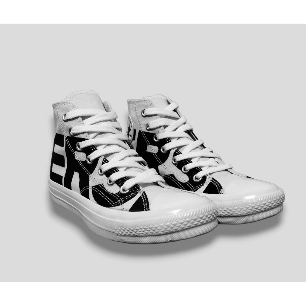 SaungSneakers - SEPATU CONVERSE BIG LOGO HIGH WHITE || ALLSTAR