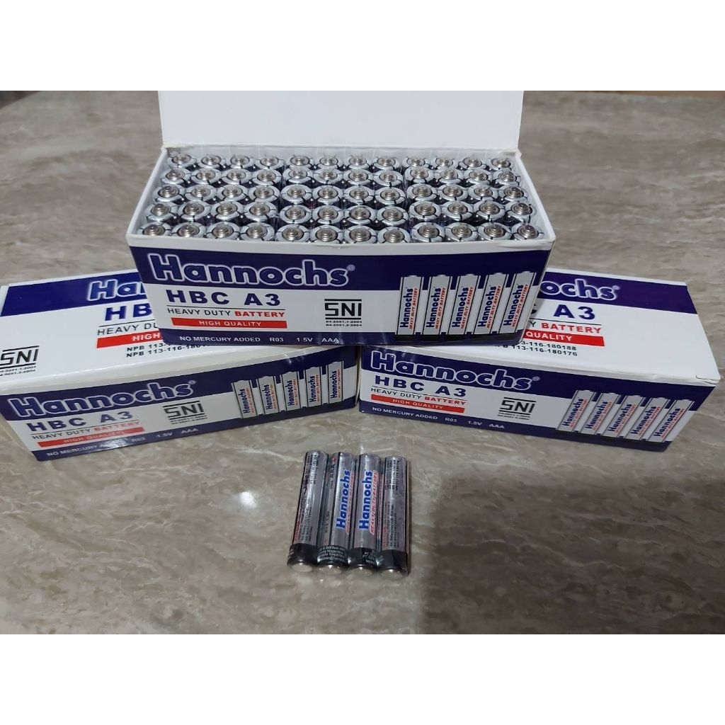60 Pcs Baterai AA Aluminium Anti Bocor