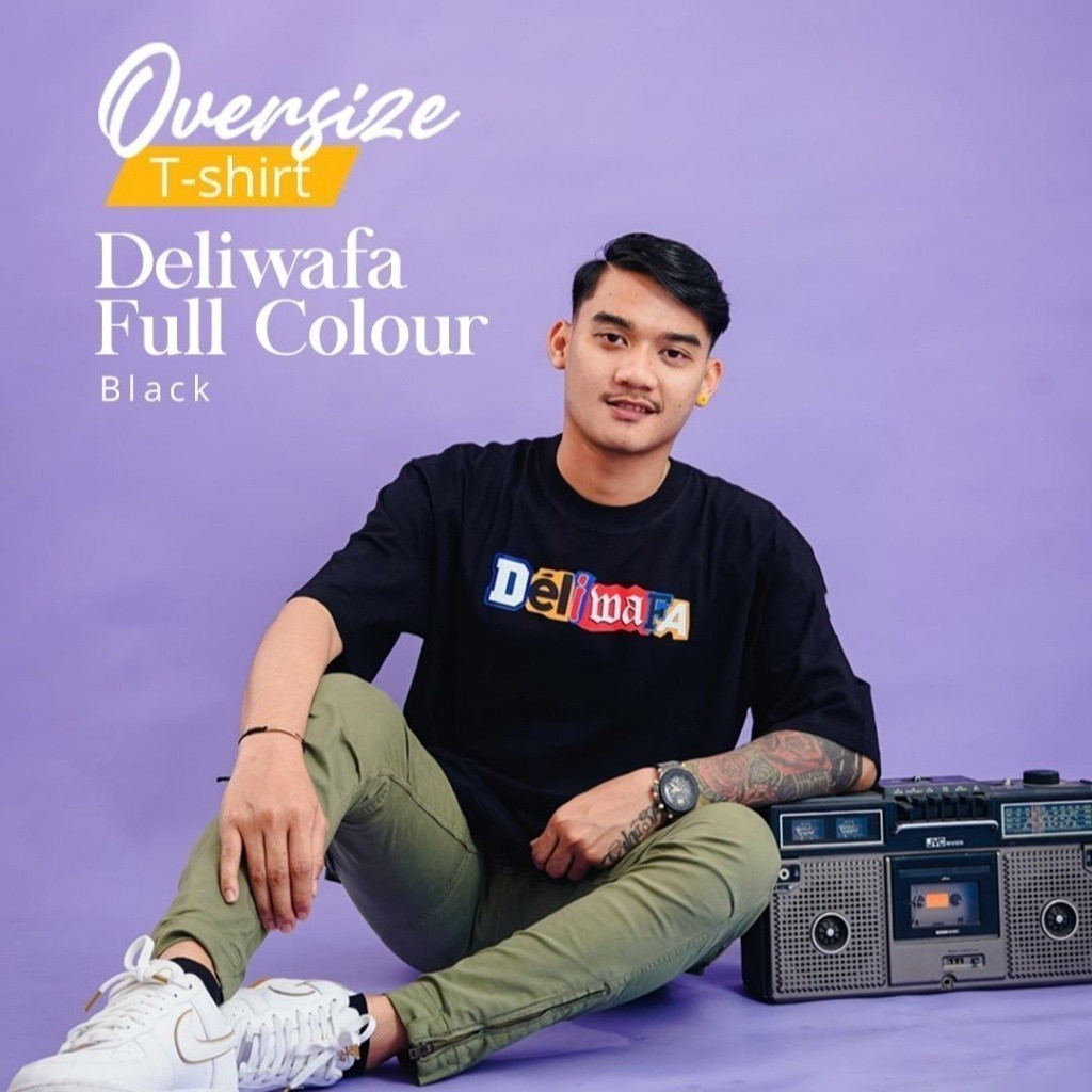 Original Deliwafa - Unisex T-Shirt Full Colour kaos lengan pendek