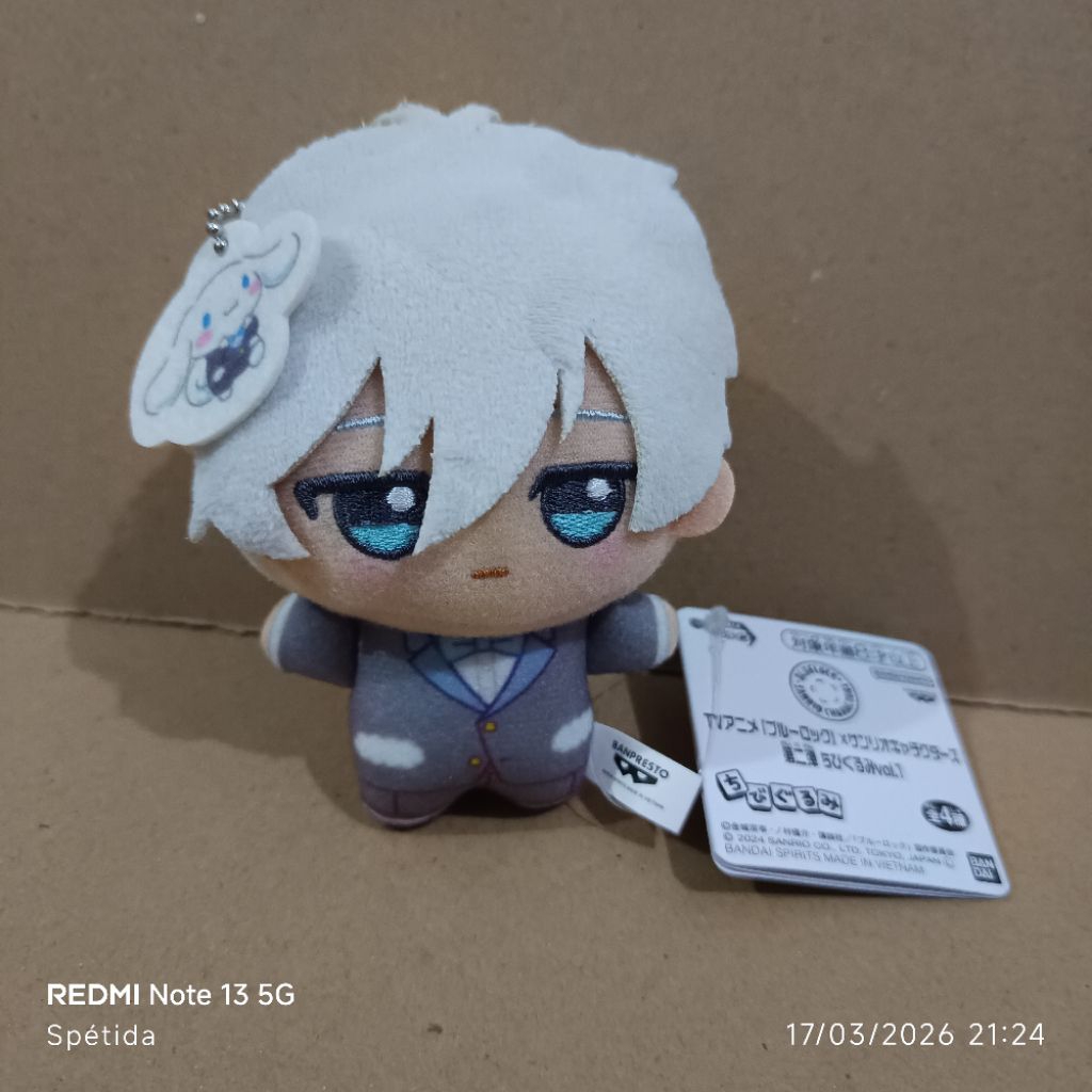 Chibigurumi Blue Lock X Sanrio Seishiro Nagi New Tag