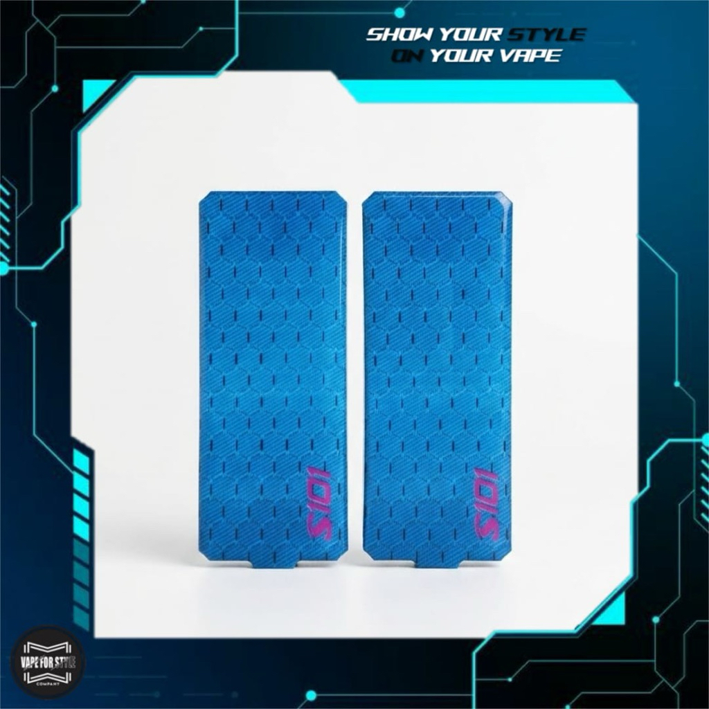 Casing Keras San S101 Motif Hexagonal Carbon Lapis Resin