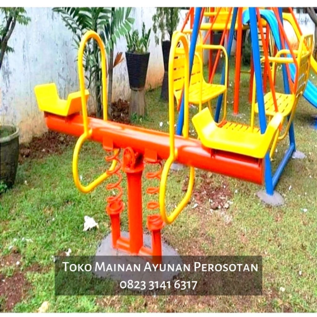 Jungkat - Jungkit - Jungkitan - Spring Rider - Playground Jungkat Jungkit - Playground Jungkitan - M