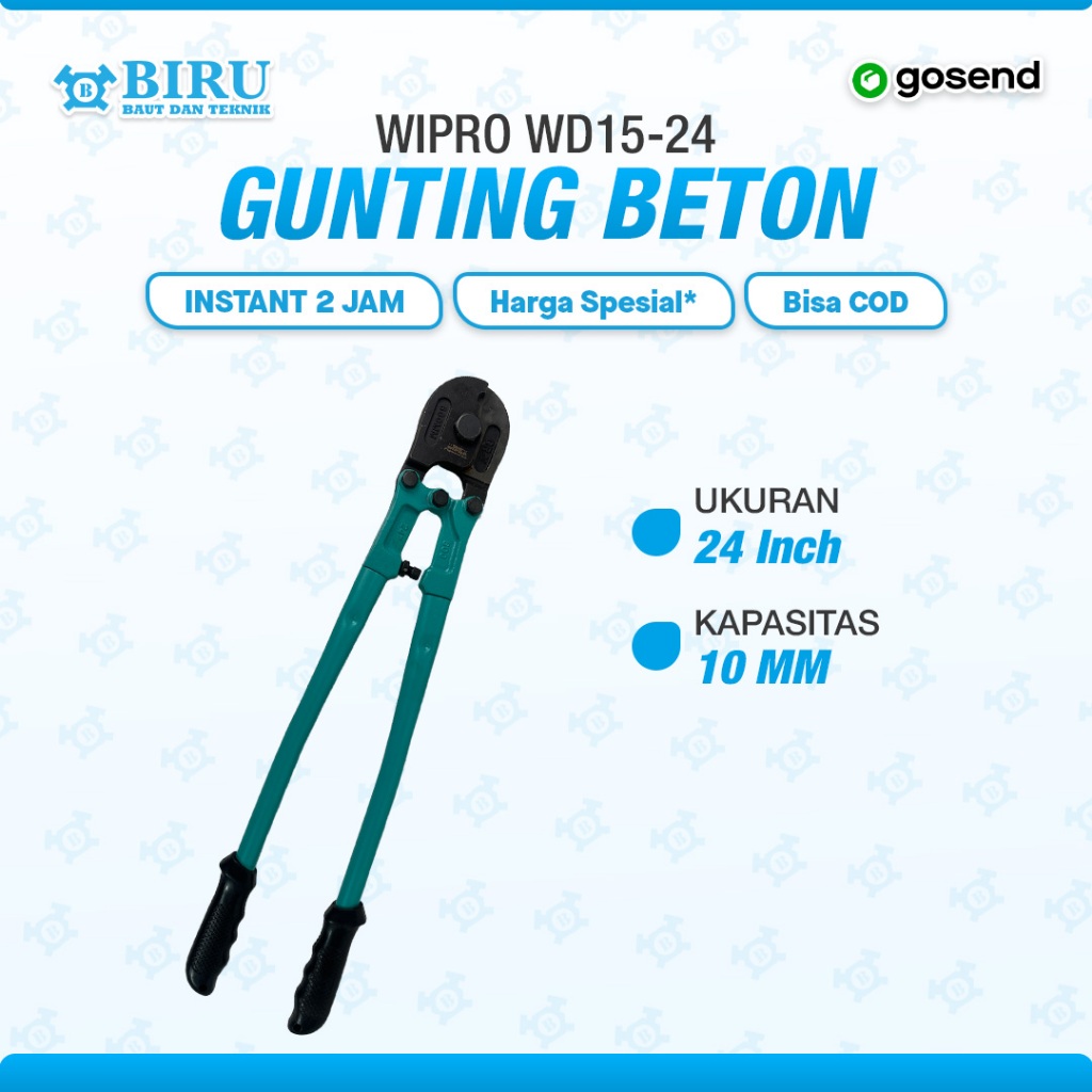 WIPRO Gunting Besi Beton 24 Inch Gagang Hijau