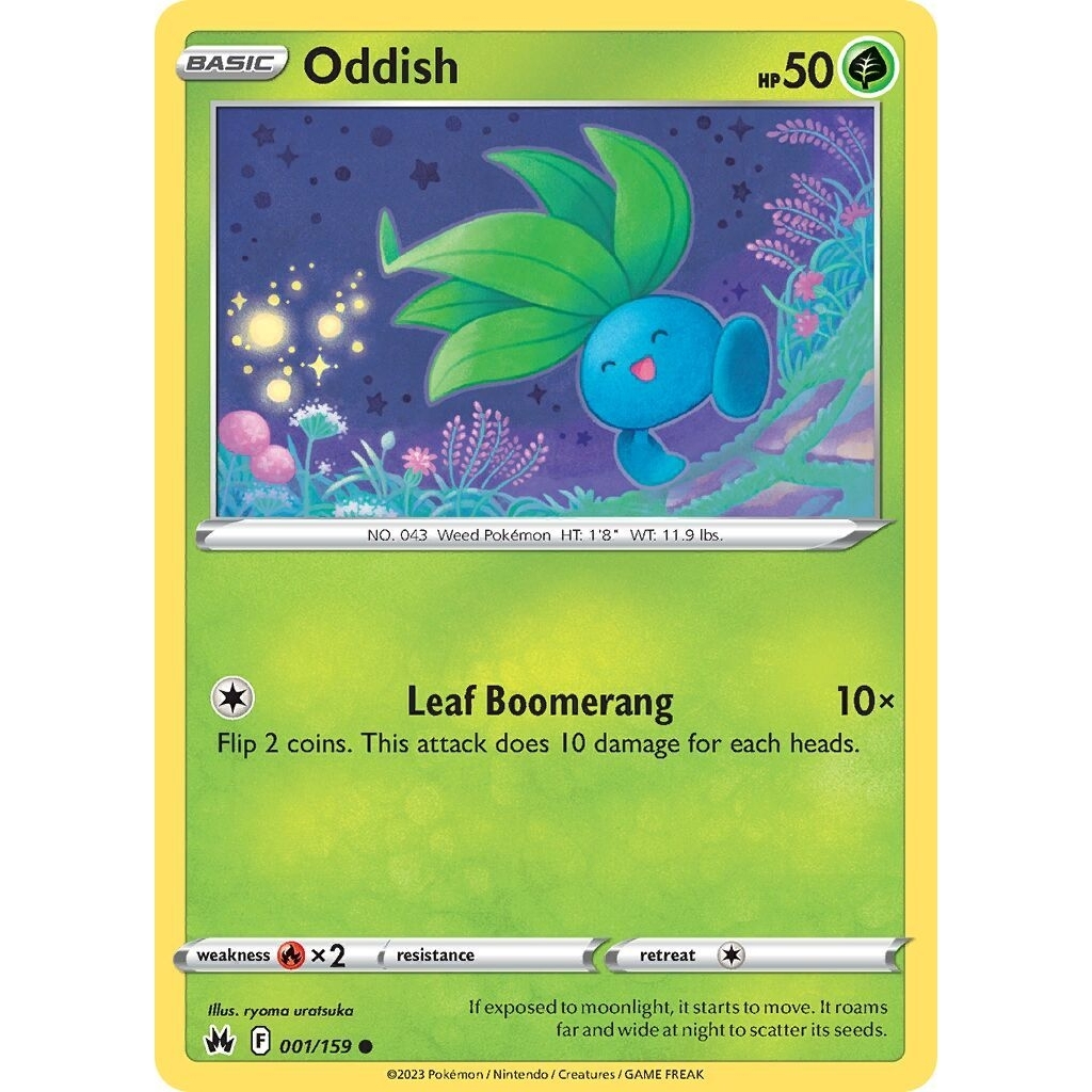 TCG Pokemon Oddish CRZ 2023 Eng