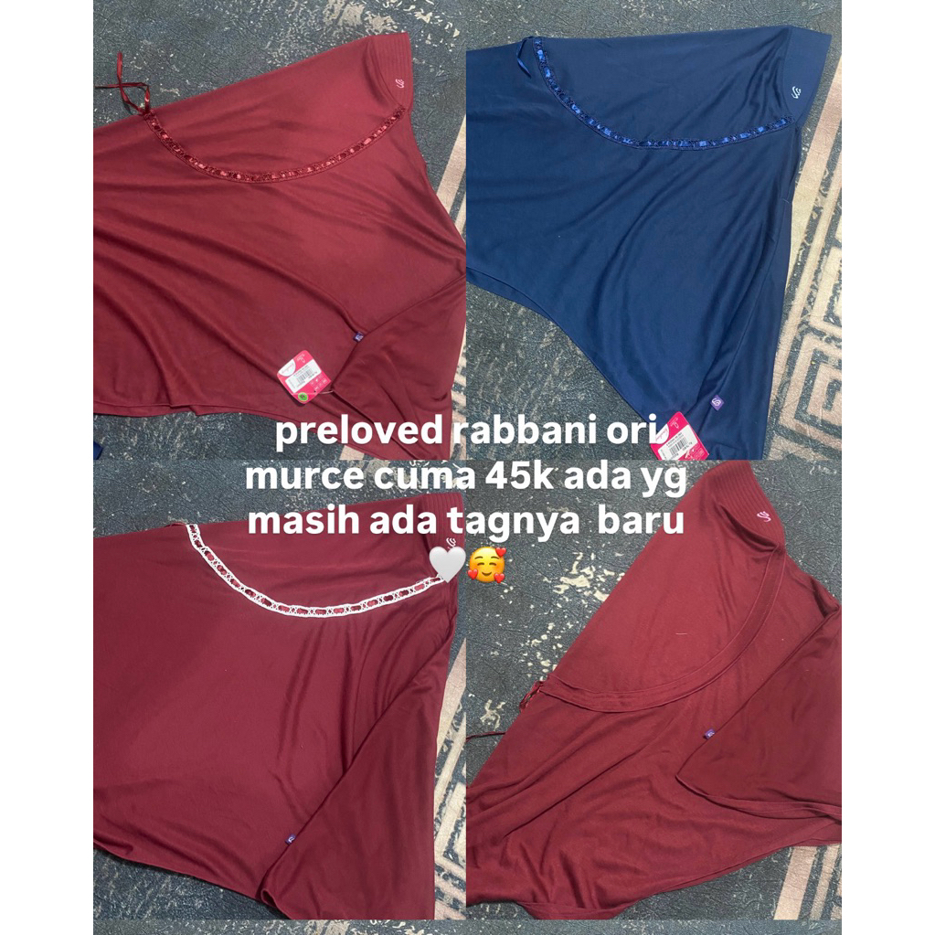 preloved kerudung/jilbab rabbani ori