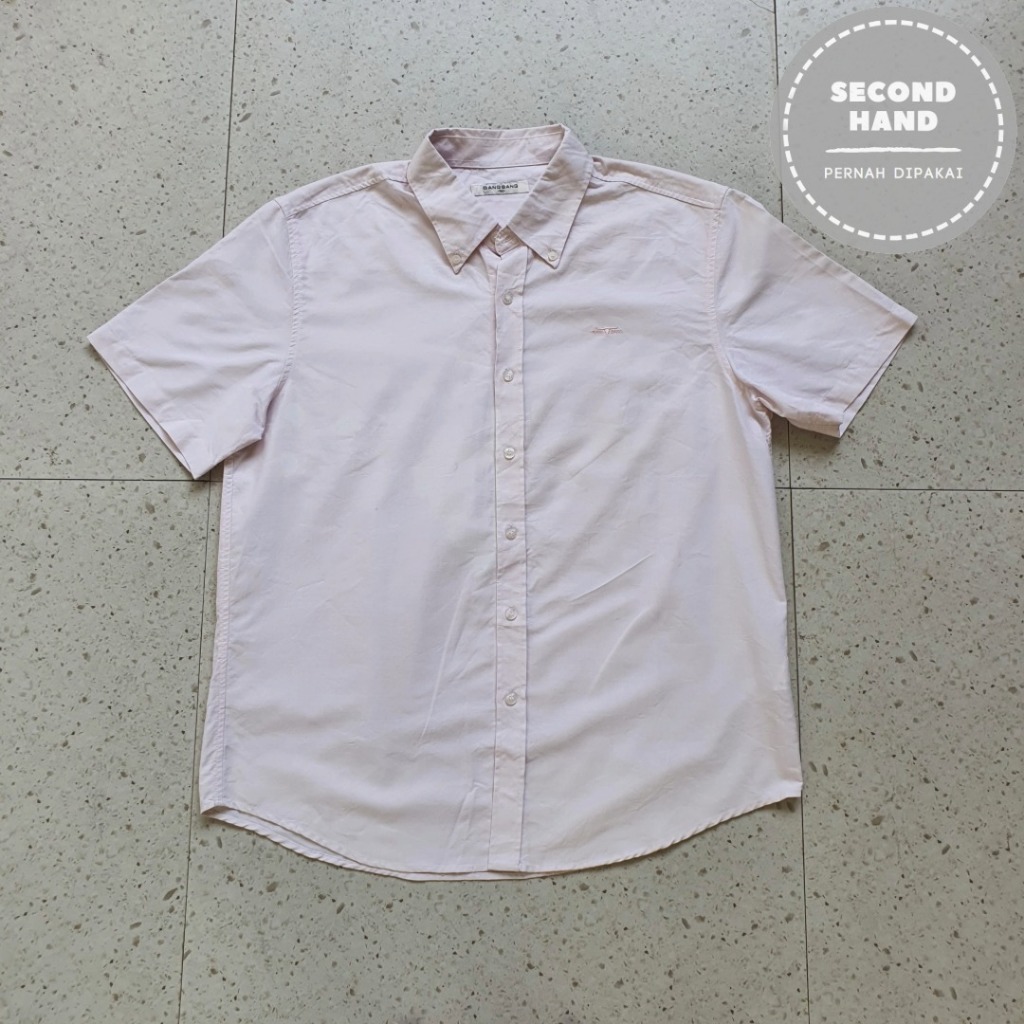 Baju Kemeja Bang Bang / Size XXL - LD 58 cm / Second Hand