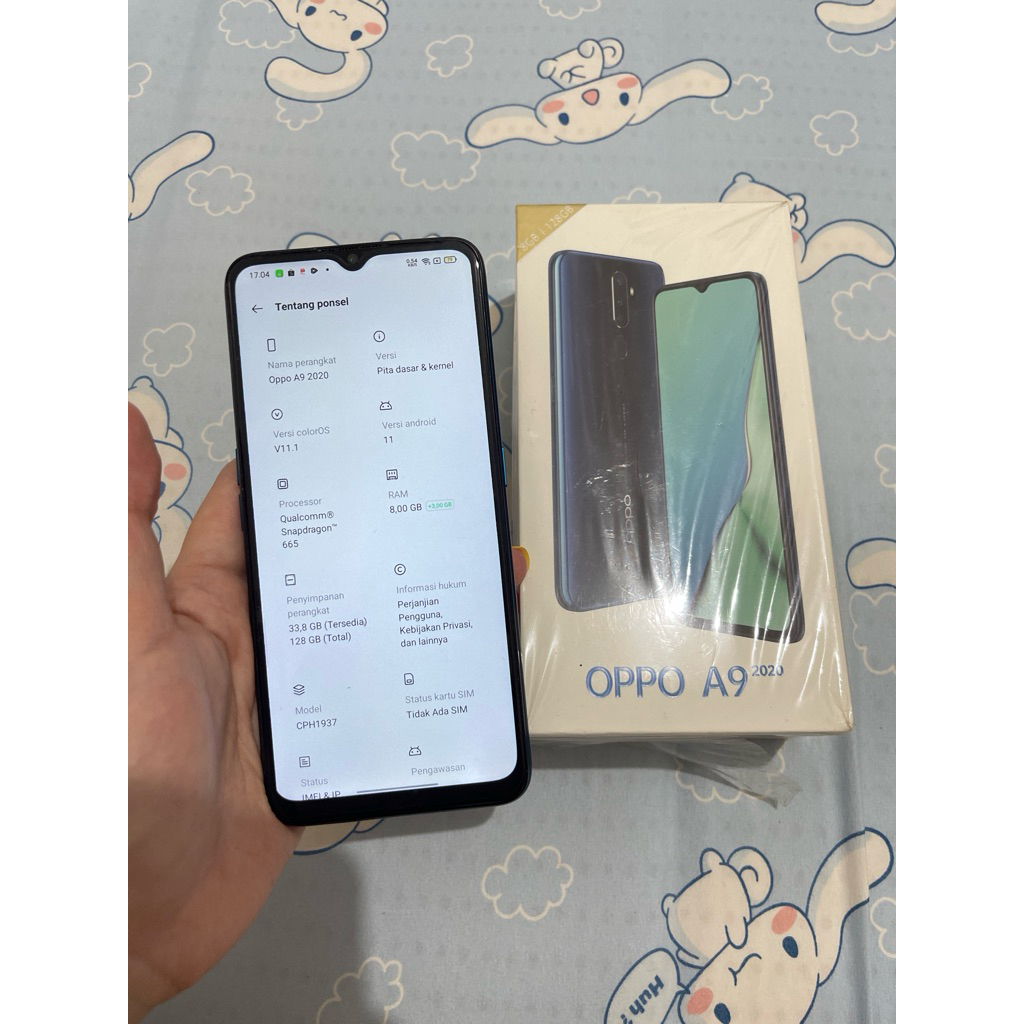 Second Oppo A9 2020 Ram 8/128