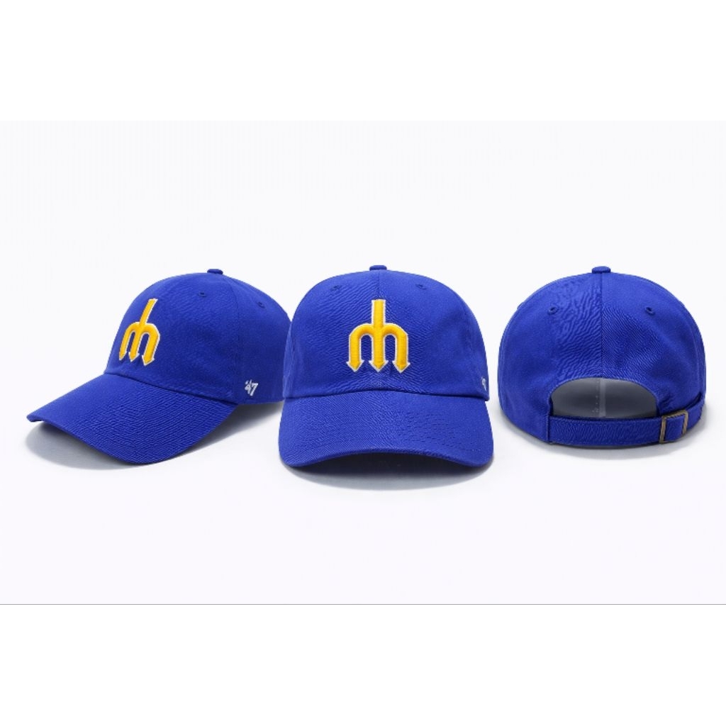 Topi 47 Brand Seattle Mariners Blue Strapback MLB Original