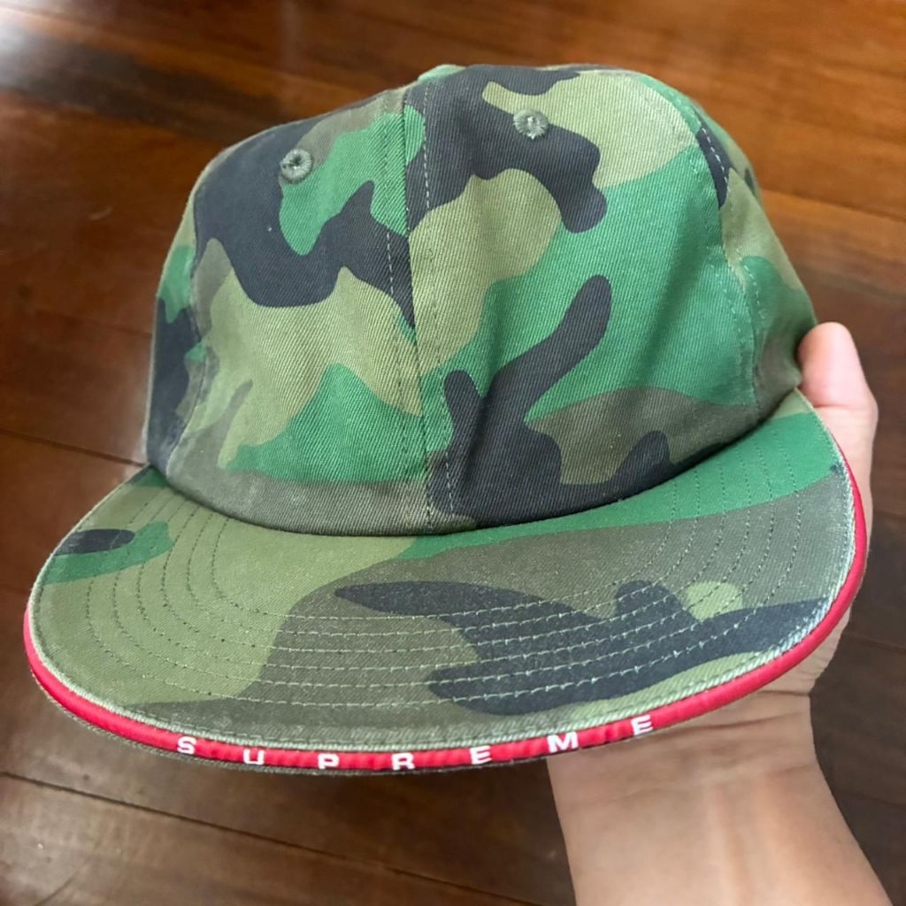 Supreme Cap Woodland Camo Topi Original