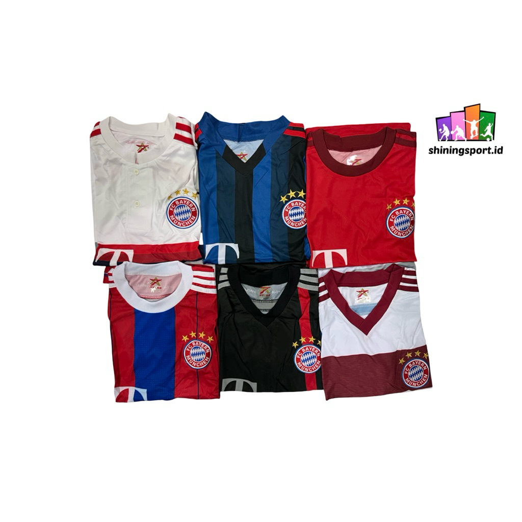 Jersey Bola Anak Hingga Remaja Retro Vintage Bayern Munchen Home Away 2013-2016 All Size Fit To XL 7