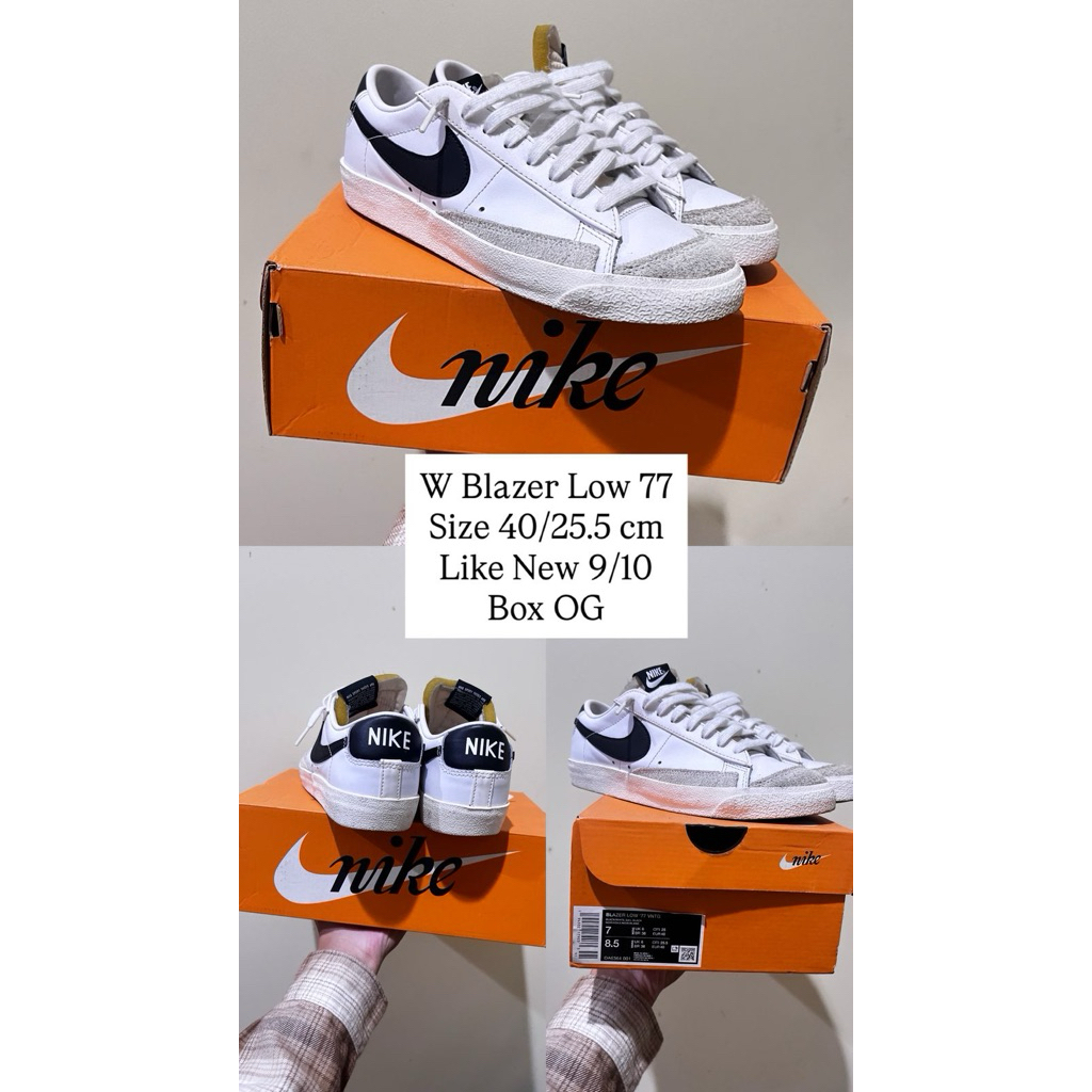 nike w blazer low 77 second original preloved