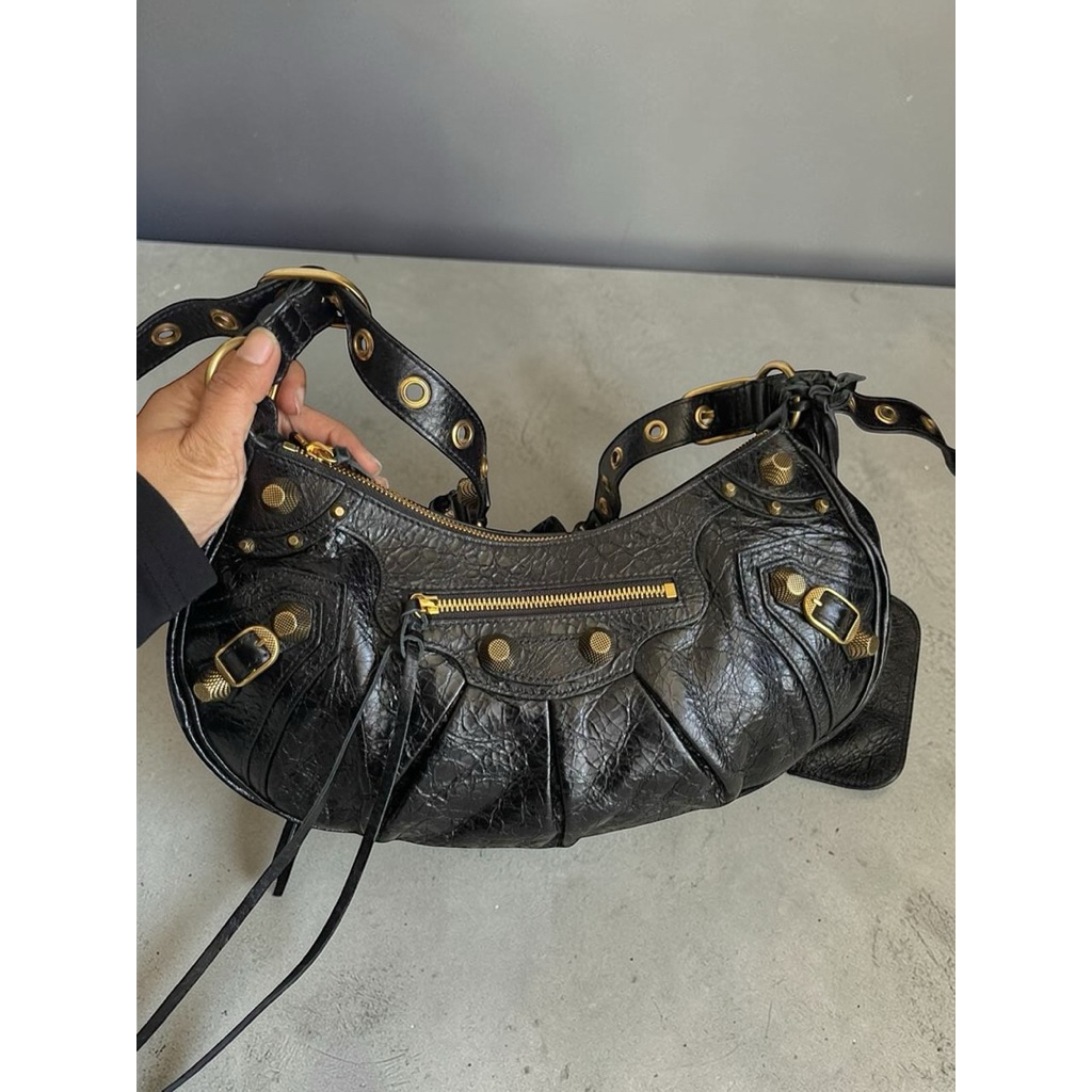 Excellent Le Cagole Small Black Ghw 2023