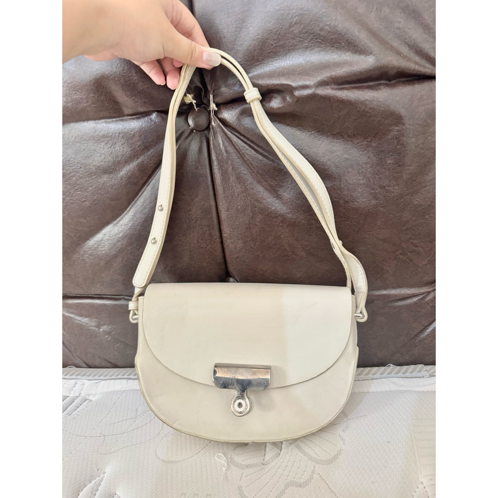 Tas putih handbag alexis
