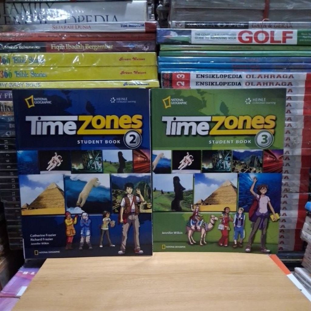 Buku Original TIME ZONES Student Book 2, 3 dll By Catherine Frazier dkk NASIONAL GEOGRAPHIC HEINLE C