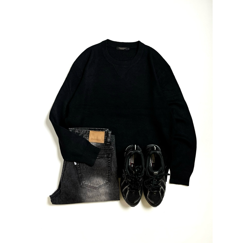 Concepts1one Black Knit Sweater