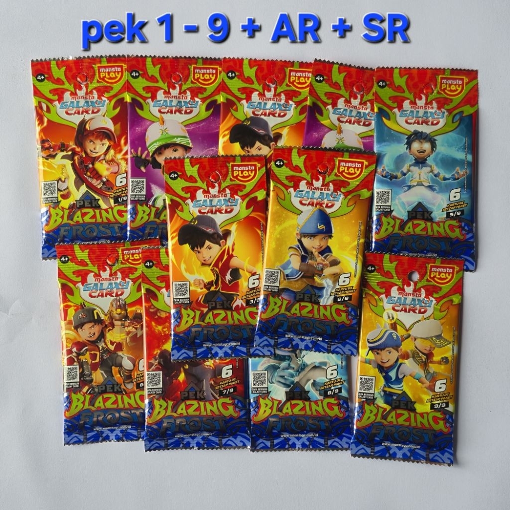 pek fusion pek Blazing FROST PEK choki choki pek monsta galaxy card