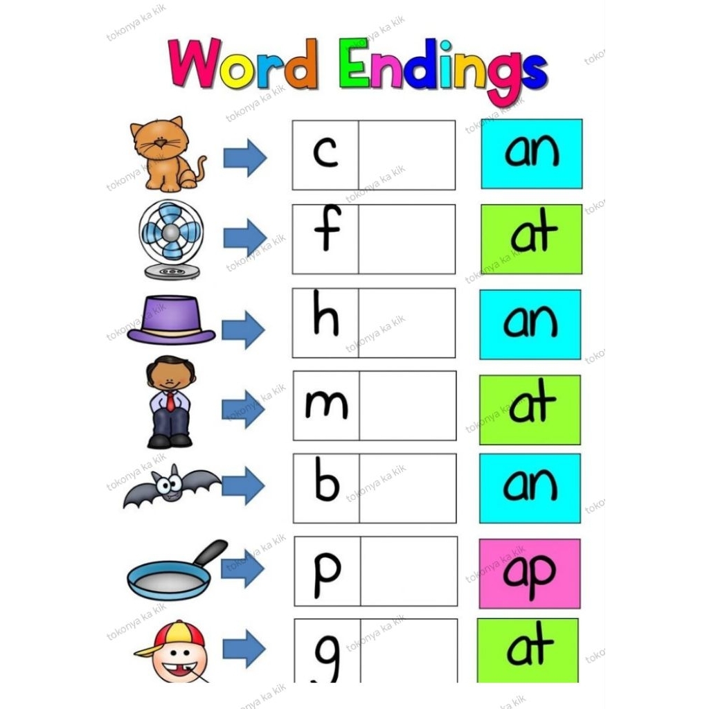 worksheet bahasa inggris anak paud