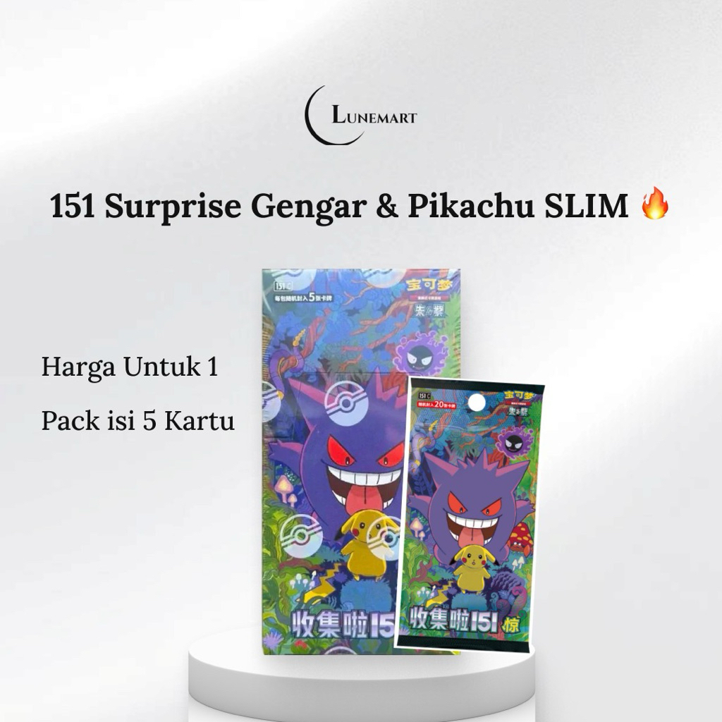 151 Surprise Chinese Box China Per Pack | Gengar & Pikachu