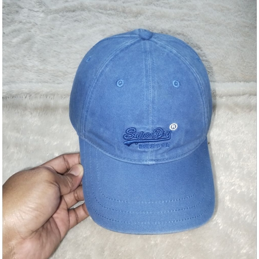 Topi Superdry biru Setelan Second