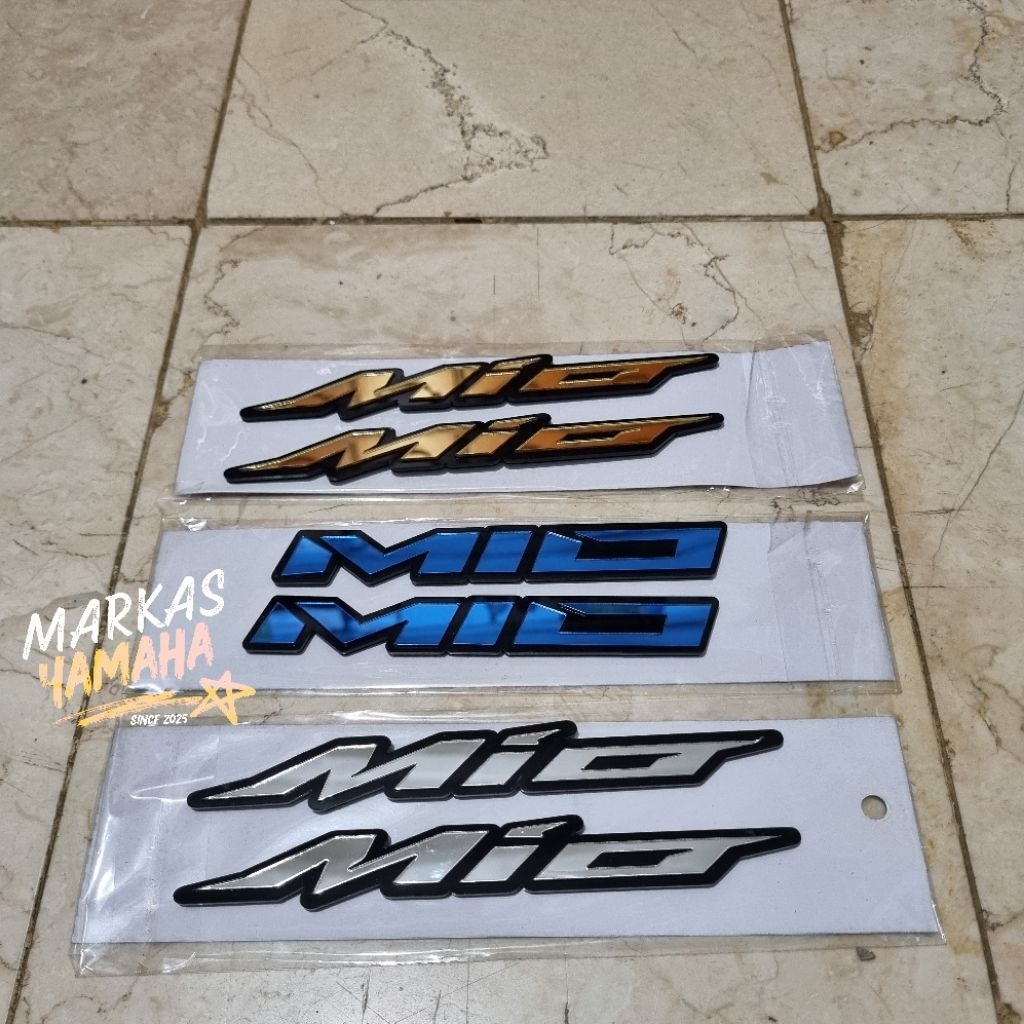 Emblem body mio sporty smile Acrylic emblem body belakang mio logo mio emblem acrylic mio emblem mio