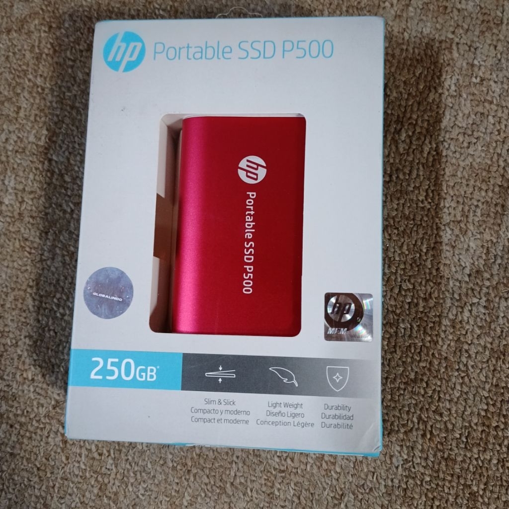 HP Portable ssd P500 250 GB NEW SEGEL