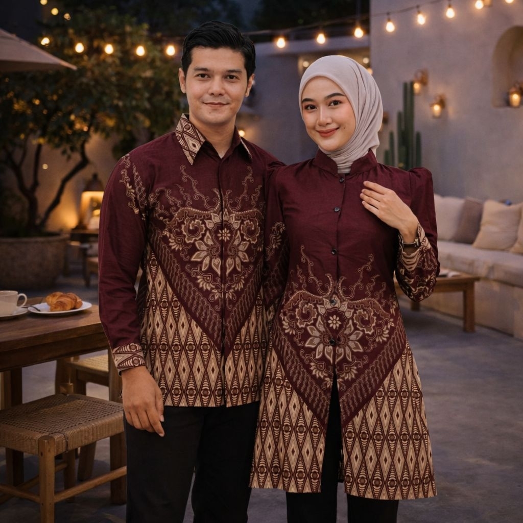 Baju Batik Setelan Pria Wanita Terbaru | Batik Setelan Pria Wanita Bisa Pisah | Setelan Batik