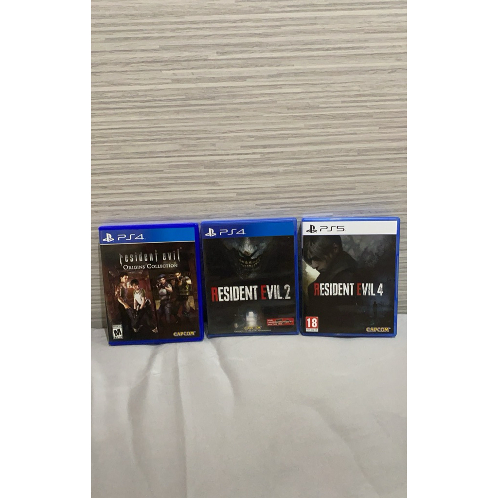 Resident Evil Origins Collection Resident Evil 2 Resident Evil 3 Resident Evil 4 Game Fisik PS4 PS5