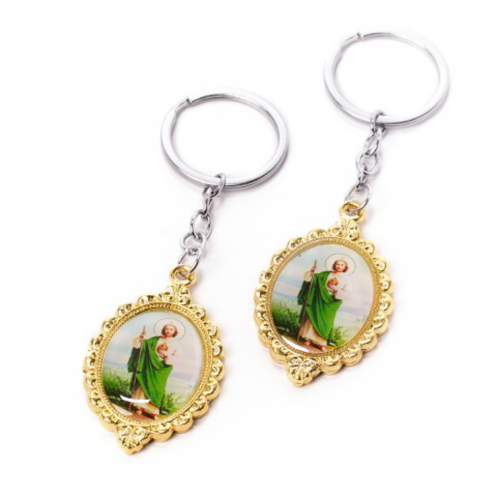 Gantungan Kunci Oval Santo Yudas Tadeus