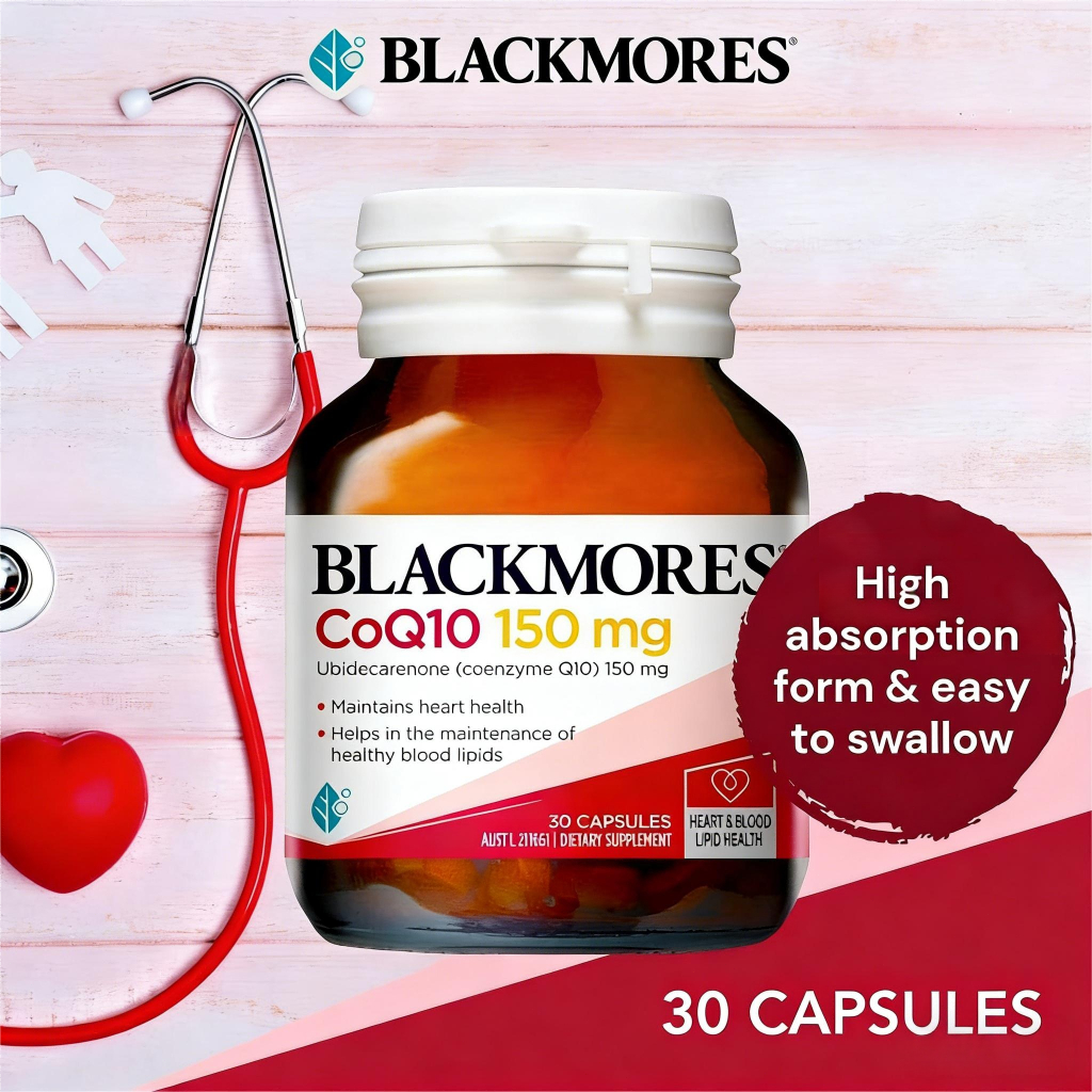 Blackmores Coenzyme CoQ10 150mg 30 Capsules Kapsul / 300mg Coenzyme Q10