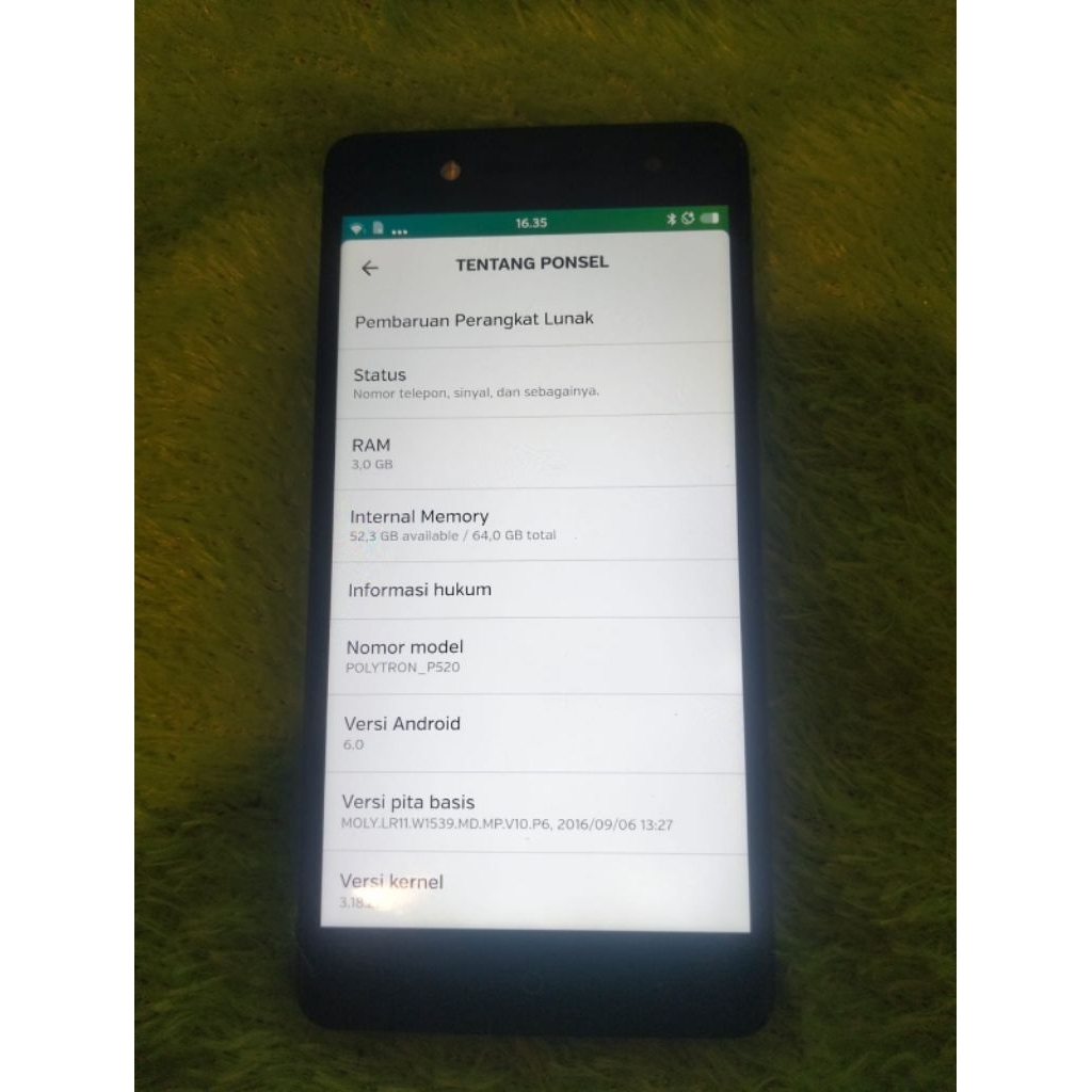 lcd touchscreen Polytron 7s p520 fullset dengan frame copotan