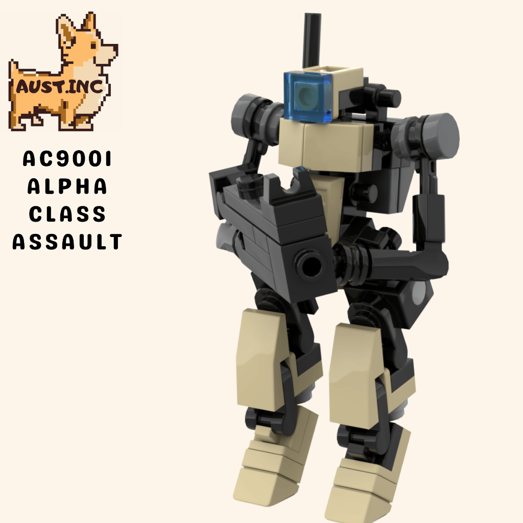 Mainan Anak Rakit Robot Small Mech Mecha Alpha Class Assault Soldier
