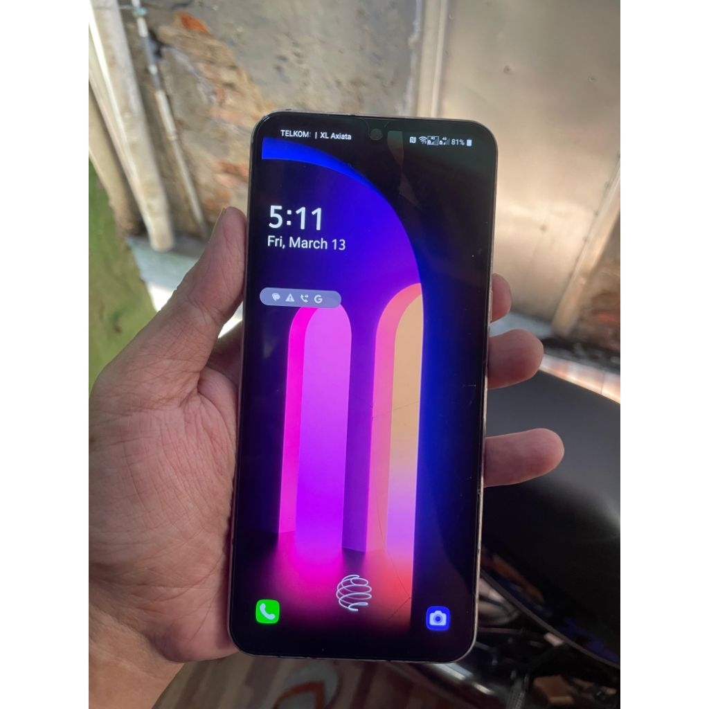 Lcd dan frame Tulangan Bezel LG V60 Thinq