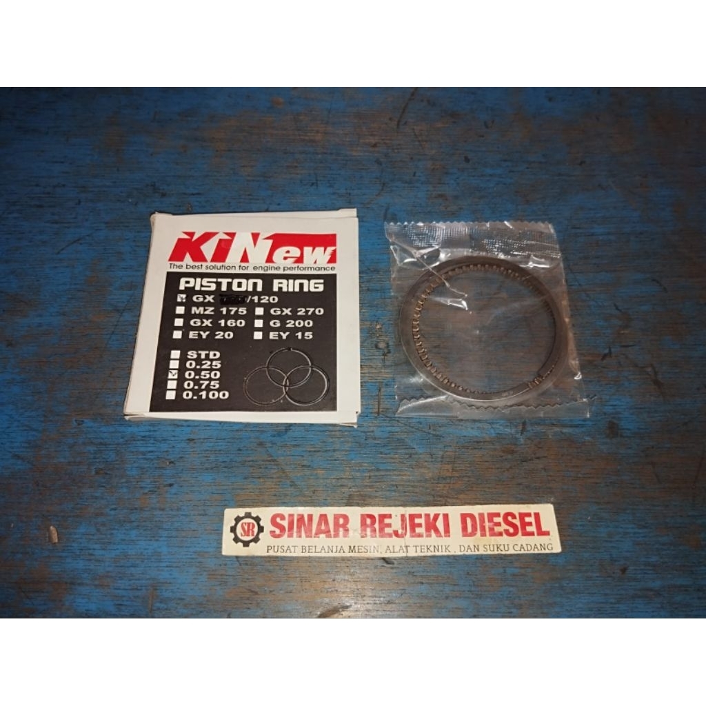 Piston Ring Per Seker per seher Ring Piston Mesin GX120 GX110 oversize 0,50 0.50