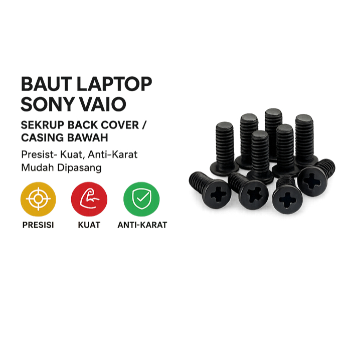 Baut Laptop Sony Vaio Sekrup Back Cover 