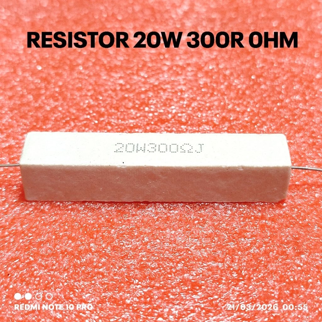 RESISTOR KAPUR 20W 20WATT 300R 300 OHM ROHS