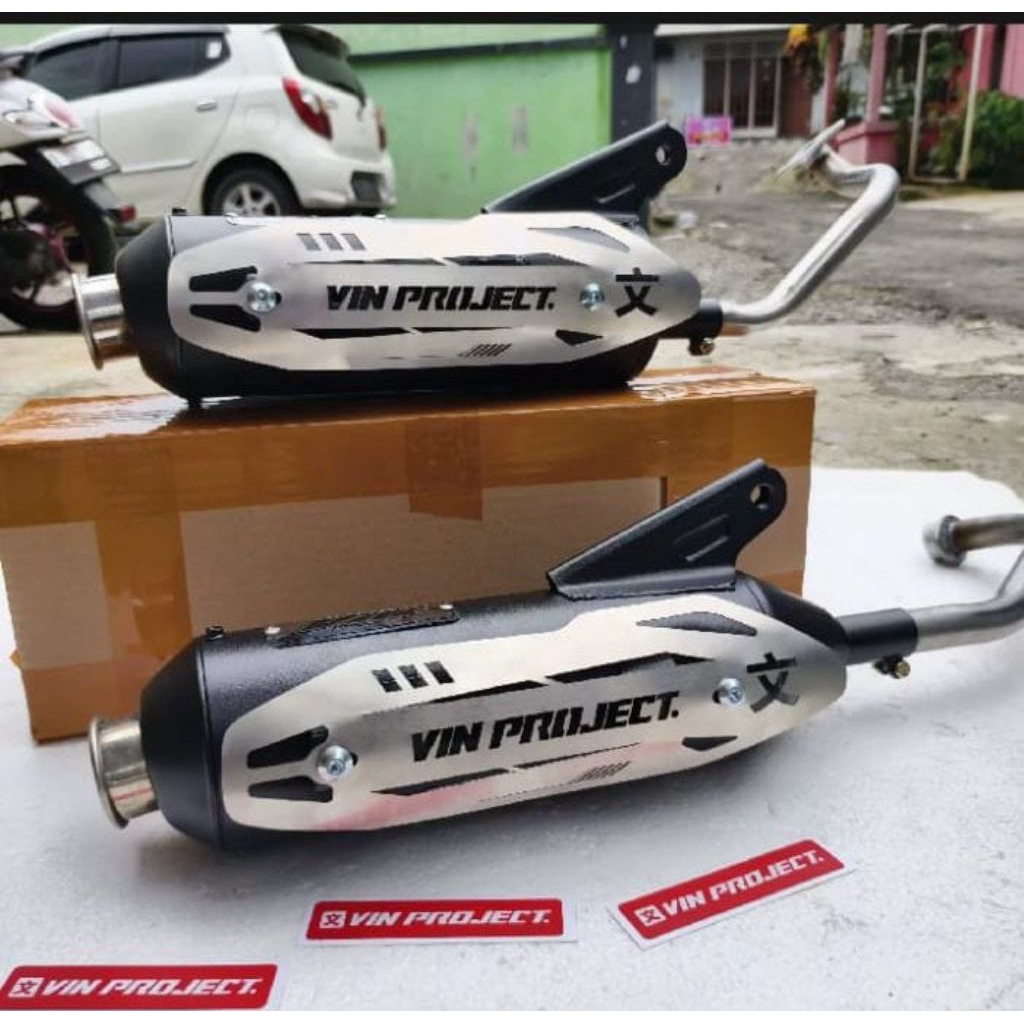 KNALPOT MATIC STANDAR RACING VIN KNALPOT FIN KENALPOT MOTOR MIO VARIO BEAT