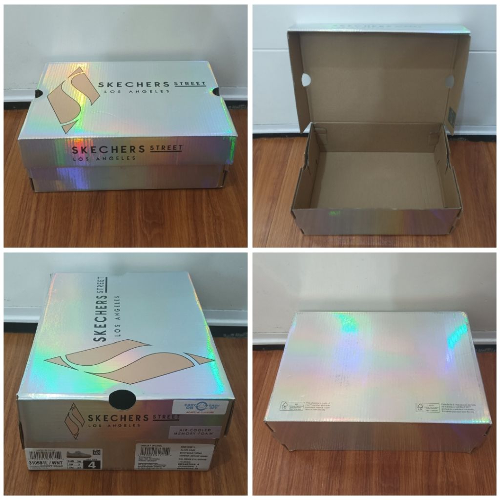 Box kotak sepatu kosong skechers original box bekas untuk seserahan pengantin wanita