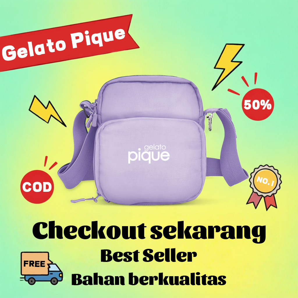 Gelato Pique Official Store /Sling Bag Anti Potong Gelato Pique: Material Tangguh, Jaminan Keamanan 